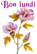 Gif animé Bon lundi fleur